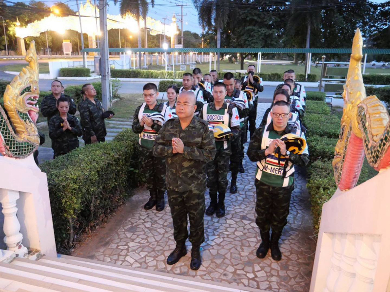 ภาพพิธีปล่อยแถวชุดแพทย์ M-MERT ประจำปี 2569