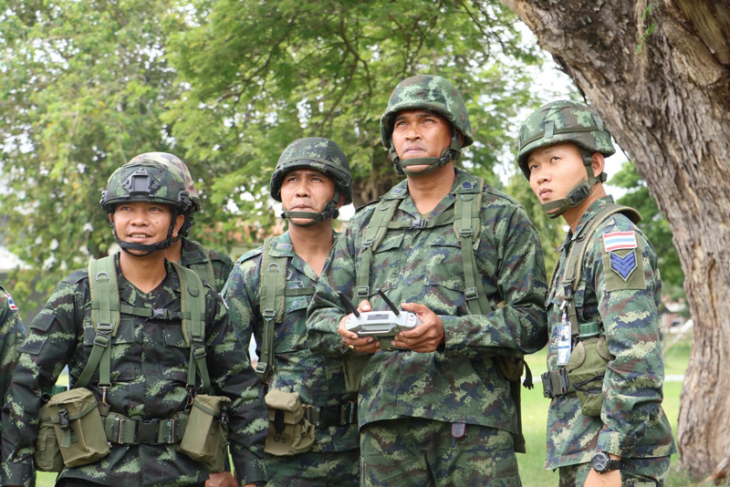 การฝึกใช้เทคโนโลยีไร้คนขับเพื่อภารกิจความมั่นคง