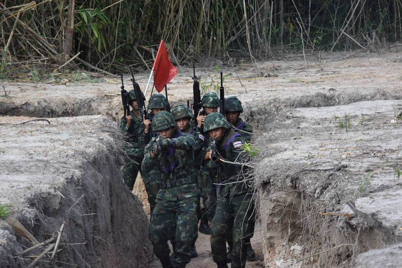 การฝึกทักษะการรบในพื้นที่ค่ายมหาจักรีสิรินธร