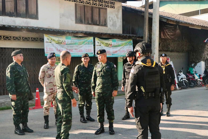 แม่ทัพภาคที่ 4 ติดตามสถานการณ์ความมั่นคงที่จุดตรวจบูเก๊ะซามี