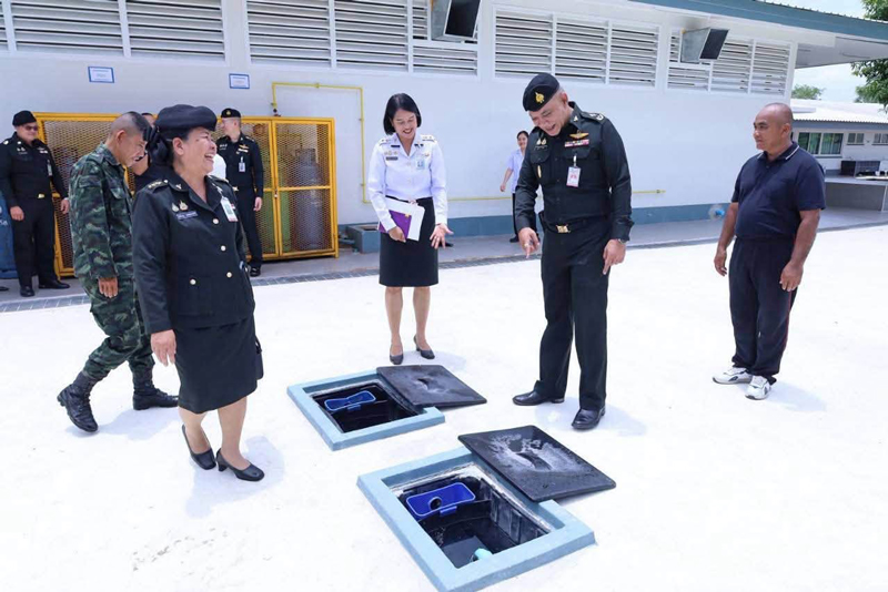 การตรวจเยี่ยมหน่วยฝึกทหารและมาตรฐานสุขอนามัย