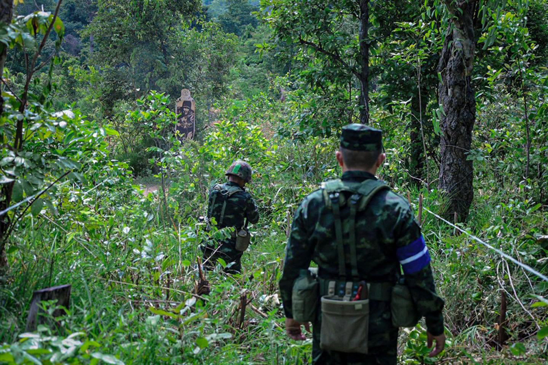 การฝึกยิงปืนในสถานการณ์จำลองของ ร.3 พัน.1