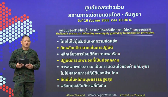 ปกป้องอธิไตยไทยภายใต้หลักมนุษยธรรม