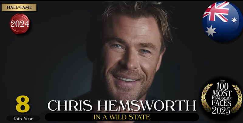 100 หนุ่มหล่อที่สุดในโลก 2025