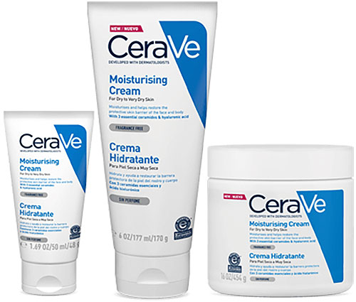 เซราวี ครีมบำรุงผิวหน้า และผิวกาย สำหรับผู้ที่มีผิวหน้าและผิวกายที่แห้งและแห้งมาก