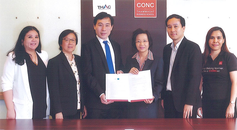 ร่วมมือ : พสิษฐ์ อัศววัฒนาพร ผู้อำนวยการ ที เอช เอ ซี สถาบันอนุญาโตตุลาการ ลงนามความร่วมมือร่วมกับ ศ.ดร.ศิริลักษณ์ โรจนกิจอำนวย คณบดี คณะพาณิชยศาสตร์และการบัญชี มหาวิทยาลัยธรรมศาสตร์ จัดหลักสูตร “Business Relation and Dispute Management” เพื่อให้ความรู้เกี่ยวกับการระงับข้อพิพาททางเลือก ณ มหาวิทยาลัยธรรมศาสตร์ ท่าพระจันทร์