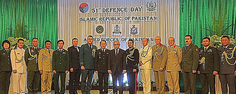 ครบรอบ 51 ปี : Colonel Saqib Qamar ทูตทหารปากีสถานประจำราชอาณาจักรไทย จัดงานเลี้ยงเฉลิมฉลองในโอกาสครบรอบ “51 ปี วันกองทัพปากีสถาน ท่ามกลางทูตทหารและนักธุรกิจชาวปากีสถานในประเทศไทย ณ โรงแรม Dusit Thani Bangkok