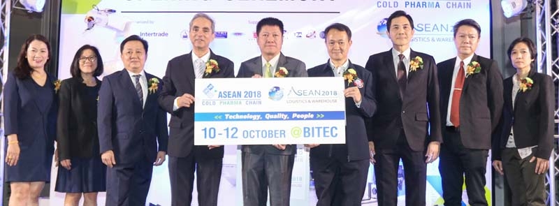 เทคโนโลยีในอาเซียน : ทองชัย ชวลิตพิเชฐ รองปลัดกระทรวงอุตสาหกรรม รักษาราชการแทน อธิบดีกรมโรงงานอุตสาหกรรม เปิดงาน “ASEAN Cold Pharma Chain 2018, ASEAN Logistics & Warehouse 2018” รวมผู้ผลิต ผู้นำเข้า 3 ธุรกิจคือ อุตสาหกรรมห่วงโซ่ความเย็น, การขนส่ง และคลังสินค้า ในคอนเซ็ปต์ “Technology, Innovation, People” ที่ ศูนย์นิทรรศการและการประชุมไบเทค บางนา