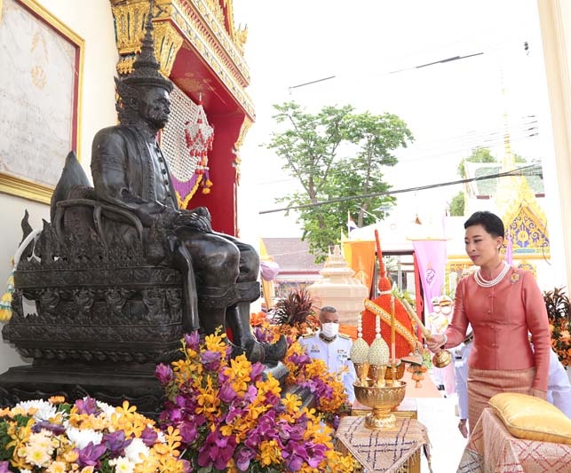 สมเด็จพระเจ้าลูกเธอ เจ้าฟ้าพัชรกิติยาภา นเรนทิราเทพยวดี กรมหลวงราชสาริณีสิริพัชร มหาวัชรราชธิดา เสด็จแทนพระองค์ พระเจ้าวรวงศ์เธอ พระองค์เจ้าโสมสวลี กรมหมื่นสุทธนารีนาถ ไปทรงบำเพ็ญพระกุศลถวายสมเด็จพระเจ้าพี่นางเธอ เจ้าฟ้ากรมพระศรีสุดารักษ์ ในพระบาทสมเด็จพระพุทธยอดฟ้าจุฬาโลกมหาราช ณ วัดศรีสุดารามวรวิหาร เมื่อวันอังคารที่ 12 กรกฎาคม 2565