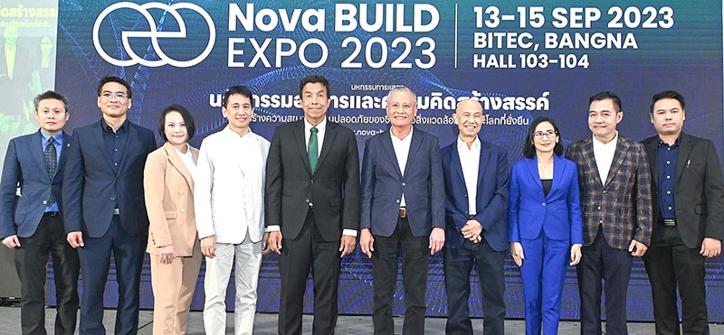 สิ่งแวดล้อมดีและโลกที่ยั่งยืน : ดร.เกชา ธีระโกเมน ประธานจัดงาน Nova BUILD Expo 2023 แถลงข่าว “มหกรรมแสดงนวัตกรรมอาคารและสิ่งปลูกสร้างยุคใหม่”
ระหว่าง 13-15 ก.ย. โดยมี กิตติคุณ คชเสนี, ดร.การดี เลียวไพโรจน์ และ ดร.ชัชชาติ สิทธิพันธุ์ ผู้ว่าราชการกรุงเทพมหานคร ร่วมงาน ที่ ไบเทค บางนา

