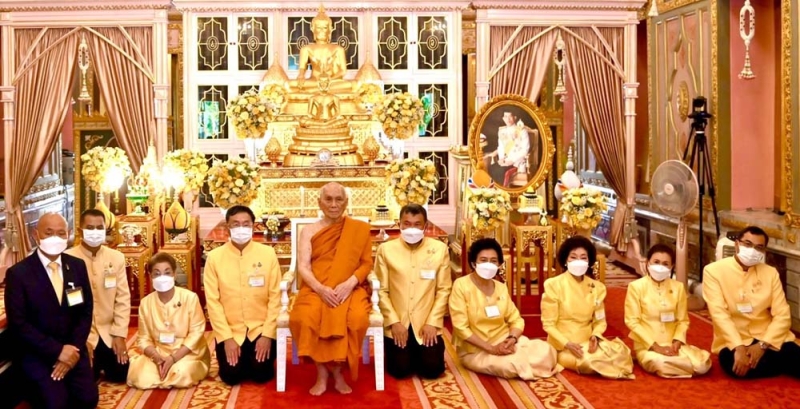ถวายเป็นพระราชกุศล สมเด็จพระอริยวงศาคตญาณ สมเด็จพระสังฆราช สกลมหาสังฆปริณายก ทรงเป็นประธานในพิธีเจริญพระพุทธมนต์ถวายพระราชกุศล
เนื่องในโอกาสพระราชพิธีมหามงคลเฉลิมพระชนมพรรษา 6 รอบ 28 กรกฎาคม 2567 พระบาทสมเด็จพระเจ้าอยู่หัว จัดโดย มูลนิธิร่วมจิตต์น้อมเกล้าฯ
เพื่อเยาวชน ในพระบรมราชินูปถัมภ์ และ มูลนิธิอนุสรณ์หม่อมงามจิตต์ บุรฉัตร ในพระราชูปถัมภ์ฯ โดยมี สุทธิพงษ์ จุลเจริญ ปลัดกระทรวงมหาดไทย,
ม.ร.ว.พร้อมฉัตร สวัสดิวัตน์, ดร.วันดี กุญชรยาคง จุลเจริญ, อารยา อรุณานนท์ชัย และ ดร.ประวิช รัตนเพียร ร่วมงาน ณ พระวิหาร วัดราชบพิธสถิตมหาสีมาราม


