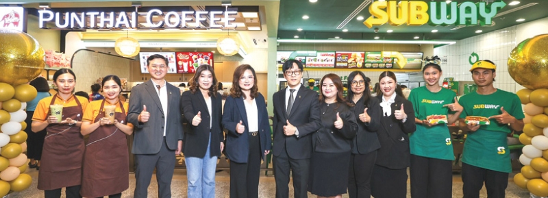 15 สาขา ภายในปี 2569 : สุขวสา ภูชัชวนิชกุล กก.ผจก.บจก.กาแฟพันธุ์ไทย และ เพชรัตน์ อุทัยสาง กก.ผจก.บจก.โกลัค ผู้ดำเนินการมาสเตอร์แฟรนไชส์ซับเวย์ในประเทศไทย (แต่เพียงผู้เดียว) ประกาศความร่วมมือ
เปิดร้านแบบ Co-location ภายใต้โมเดล “Hybrid Store” ร้านกาแฟพันธุ์ไทยและร้านซับเวย์ในพื้นที่เดียวกัน สร้าง Ecosystem ของอาหารและเครื่องดื่ม นำร่องสาขาแรก ที่ศูนย์การประชุมแห่งชาติสิริกิติ์