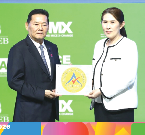 การันตี : ประดับพร ฉันทวรลักษณ์ ผจก.ฝ่ายประชาสัมพันธ์
โรงแรมในเครือ เคป แอนด์ แคนทารีฯ เป็นตัวแทน โรงแรมแคนทารี
โคราช รับมอบตราสัญลักษณ์รับรองมาตรฐานสถานที่จัดงานประเทศไทย
จาก นภินทร ศรีสรรพางค์ รมต.ประจำสำนักนายกรัฐมนตรี

