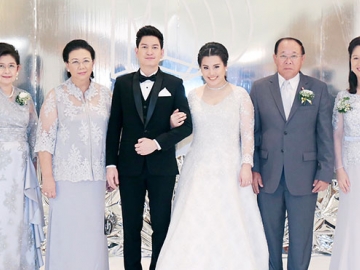 ฟ้าส่งมาให้รักกัน : นิคม ไวยรัชพานิช อดีตประธานวุฒิสภา และภริยา ร่วมเป็นประธานในพิธีฉลองมงคลสมรส ระหว่าง ศศิภา สวัสดิ์-ชูโต บุตรี ชุมพิชัย-ศศิวัลย์ สวัสดิ์-ชูโต กับ กัตตภัทร์ วาสิกศิริ บุตร ดาว วาสิกศิริ-กุสุมา ดีประดิษฐ์ ณ ห้องแกรนด์ บอลรูม โรงแรมมิราเคิล แกรนด์ คอนเวนชั่น หลักสี่