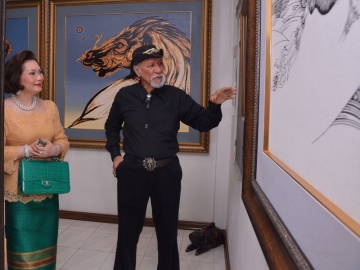 ชมนิทรรศการประวัติ และผลงานของ อ.ช่วง มูลพินิจ ศิลปินแห่งชาติ สาขาทัศนศิลป์ (จิตรกรรม) พ.ศ. 2556