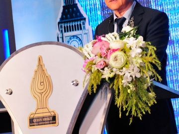 ศุภฤกษ์ ศูรางกูร นายกสมาคมไทยบริการท่องเที่ยว ประธานจัดงานในครั้งนี้ ขึ้นกล่าววัตถุประสงค์