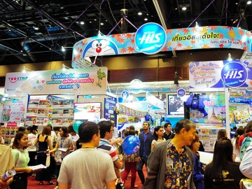 ส่วนหนึ่งของบูธการท่องเที่ยวกับโปรโมชั่นสุดพิเศษในงานเที่ยวทั่วไทย ไปทั่วโลก ครั้งที่ 19