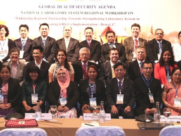 ความมั่นคงสุขภาพโลก : นพ.อภิชัย มงคล อธิบดีกรมวิทยาศาสตร์การแพทย์ เปิดการประชุมระหว่างประเทศเกี่ยวกับการตรวจวินิจฉัยโรคติดต่อร้ายแรง และมาตรฐานห้องปฏิบัติการ โดยกระทรวงสาธารณสุขไทยแสดงศักยภาพการเป็นผู้นำอย่างเป็นรูปธรรมและยั่งยืนในภูมิภาค ที่โรงแรมเดอะเบอร์เคลีย์ ประตูน้ำ