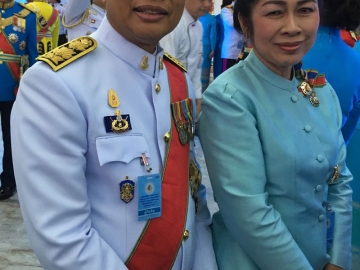 สรรเสริญ พลเจียก เลขาธิการคณะกก. ป.ป.ช. และภริยา