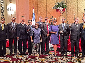 ฉลองวันชาติ : H.E.Mr.Jaime Virgilio Nualart Sánchez เอกอัครราชทูตเม็กซิโกประจำราชอาณาจักรไทย จัดงานเลี้ยงเฉลิมฉลองวันชาติเม็กซิโก ท่ามกลางทูตานุทูต ณ โรงแรม Plaza Athénée Bangkok