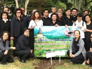 “ยูงทอง” ดอกเหลืองแดง : ผศ.ดร.ชนัญ ผลประไพ ผช.อธิการบดีฝ่ายบริหาร มหาวิทยาลัยธรรมศาสตร์ ศูนย์รังสิต รับมอบกล้าไม้หางนกยูง 500 ต้น จาก ดร.อัญมณี วงศ์กาสิทธิ์ นายกสมาคมธรรมศาสตร์นครราชสีมา พร้อมศิษย์เก่าจาก
โคราชที่มาปลูกในโครงการก่อสร้างอุทยาน 100 ปีอ.ป๋วย ที่ มธ.ศูนย์รังสิต