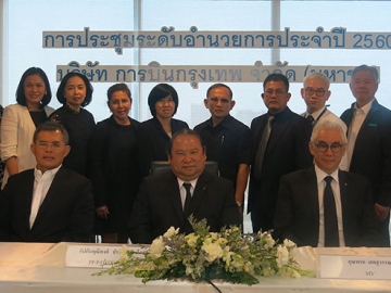 ผู้บริหารระดับสูง : พุฒิพงศ์ ปราสาททองโอสถ กก.ผอ.ใหญ่ สายการบินบางกอกแอร์เวย์ส จัดการประชุมระดับอำนวยการประจำปี 2560 ของสายการบินฯ โดยมี ประดิษฐ์ ทีฆกุล รอง กก.ผอ.ใหญ่ สายงานบริหารกลาง และ อนุวัช ลีละวัฒน์วัฒนา รอง กก.ผอ.ใหญ่อาวุโส สายงานการเงินฯ ร่วมประชุม