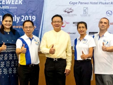 แข่งเรือใบนานาชาติ : ภูมิภัทร นาวานุเคราะห์ ผอ.กลุ่มธุรกิจท่องเที่ยว เคป แอนด์ แคนทารี โฮเทลส์ เปิดการแข่งขัน “Cape 
Panwa Hotel Phuket Raceweek 2019” ครั้งที่ 16 ร่วมจัดโดย บจก.มีเดีย บิซิเนส เซอร์วิส เจ้าของสิทธิ์ในการจัดการแข่งขันเรือใบนานาชาติ ที่ โรงแรมเคปพันวา ภูเก็ต โดยมี มร.ไซม่อน ฮูคสตร้า ผจก.ทั่วไปโรงแรม ร่วมต้อนรับแขกที่มาร่วมงาน อาทิ ธัญญวัฒน์ ชาญพินิจ รอง ผวจ.ภูเก็ต และ กนกกิตติกา กฤตย์วุฒิกร ผอ.ททท.สำนักงานภูเก็ต