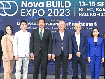 สิ่งแวดล้อมดีและโลกที่ยั่งยืน : ดร.เกชา ธีระโกเมน ประธานจัดงาน Nova BUILD Expo 2023 แถลงข่าว “มหกรรมแสดงนวัตกรรมอาคารและสิ่งปลูกสร้างยุคใหม่”
ระหว่าง 13-15 ก.ย. โดยมี กิตติคุณ คชเสนี, ดร.การดี เลียวไพโรจน์ และ ดร.ชัชชาติ สิทธิพันธุ์ ผู้ว่าราชการกรุงเทพมหานคร ร่วมงาน ที่ ไบเทค บางนา

