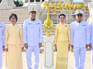ถวายราชสักการะ : จตุภัทร์ ตั้งคารวคุณ
ประธานเจ้าหน้าที่บริหาร บริษัท ทีโอเอ เพ้นท์ (ประเทศไทย) จำกัด (มหาชน) พร้อมด้วยผู้บริหาร พนักงาน ร่วมกันวางพานพุ่มดอกไม้เนื่องในวันคล้ายวันพระบรมราชสมภพ พระบาทสมเด็จพระบรมชนกาธิเบศร มหาภูมิพลอดุลยเดช
มหาราช บรมนาถบพิตร “วันชาติ และวันพ่อแห่งชาติ” วันที่ 5 ธันวาคม 2567 ณ อุทยานเฉลิมพระเกียรติ รัชกาลที่ 9 เขตดุสิต กรุงเทพมหานคร

