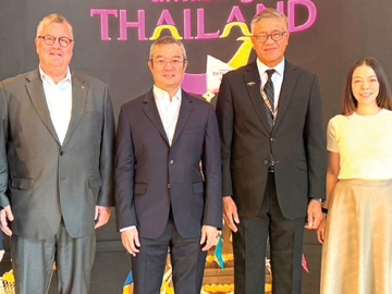 ส่งเสริมการท่องเที่ยว : ธีระยุทธ จิราธิวัฒน์ ประธานเจ้าหน้าที่บริหาร โรงแรมและรีสอร์ทในเครือเซ็นทารา พร้อมคณะผู้บริหาร ต้อนรับ กิตติพงษ์ ประพัฒน์ทอง รองผู้ว่าการด้านดิจิทัลฯการท่องเที่ยวแห่งประเทศไทย ในโอกาสเดินทางไปให้กำลังใจและเยี่ยมชมบูธผู้ประกอบการไทย ในงาน “ITB Berlin 2026” มหกรรมแสดงสินค้าอุตสาหกรรมการท่องเที่ยวเพื่อส่งเสริมการขายชั้นนำของโลก ณ กรุงเบอร์ลิน สหพันธ์สาธารณรัฐเยอรมนี