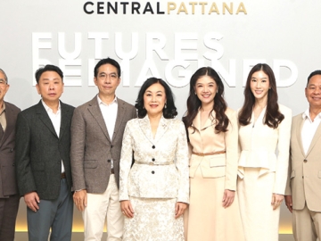 เร่งขับเคลื่อนเศรษฐกิจไทยสู่เวทีโลก : วัลยา จิราธิวัฒน์ ประธานเจ้าหน้าที่บริหาร บมจ.เซ็นทรัลพัฒนา นำทีม
ผู้บริหารประกาศวิสัยทัศน์ “A Future-Led Ecosystem” ยกระดับการพัฒนาแห่งอนาคต เผยแผนพัฒนา
มิกยูสต์ระดับ Mega-Scale Urban Transformation Projects มุ่งมั่นพัฒนาเมืองแห่งอนาคตที่ดี นำโดย
เมกะโปรเจกต์ย่านรังสิต พร้อมทั้งขยายพอร์ตอสังหาริมทรัพย์อย่างต่อเนื่อง ที่ ศูนย์การค้าเซ็นทรัล พาร์ค สีลม