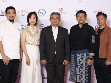 “มิชลิน ไกด์” : นิธี สีแพร รองผู้ว่าการด้านสื่อสารการตลาด ททท.และ ธนัญญา นิ้มอัษฎาวุธ รองประธาน มิชลิน ไลฟ์สไตล์ฯ จัดงานเสวนาหัวข้อ “เสน่ห์รสชาติ สร้างสรรค์การท่องเที่ยวไทย ผ่านมิชลิน ไกด์” ขับเคลื่อนเศรษฐกิจไทยด้วยวัฒนธรรมอาหารผ่านคู่มือแนะนำร้านอาหารและที่พักระดับโลก ที่ โรงแรมเดอะ เซนต์ รีจิส