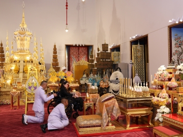 สมเด็จพระเจ้าน้องนางเธอ เจ้าฟ้าจุฬาภรณวลัยลักษณ์ อัครราชกุมารี กรมพระศรีสวางควัฒน วรขัตติยราชนารี เสด็จไปทรงบำเพ็ญพระราชกุศล พระพิธีธรรมสวดพระอภิธรรมพระศพ สมเด็จพระเจ้าลูกเธอ เจ้าฟ้าพัชรกิติยาภา นเรนทิราเทพยวดี
กรมหลวงราชสาริณีสิริพัชร มหาวัชรราชธิดา เป็นพระพิธีธรรมจากวัดจักรวรรดิราชาวาส และวัดสระเกศฯ รวม 8 รูป ณ พระที่นั่งพิมานรัตยา พระบรมมหาราชวัง กรุงเทพมหานคร เมื่อวันศุกร์ที่ 19 มิถุนายน 2569 เวลา 18.46 น.