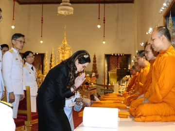 สมเด็จพระเจ้าน้องนางเธอ เจ้าฟ้าจุฬาภรณวลัยลักษณ์ อัครราชกุมารี กรมพระศรีสวางควัฒน วรขัตติยราชนารี เสด็จไปทรงบำเพ็ญพระราชกุศลพระพิธีธรรมสวดพระอภิธรรมพระศพ สมเด็จพระเจ้าลูกเธอ เจ้าฟ้าพัชรกิติยาภา นเรนทิราเทพยวดี กรมหลวงราชสาริณีสิริพัชร มหาวัชรราชธิดา ณ พระที่นั่งพิมานรัตยา ในพระบรมมหาราชวัง กรุงเทพมหานคร เมื่อวันจันทร์ที่ 22 มิถุนายน 2569 เวลา 19.00 น.