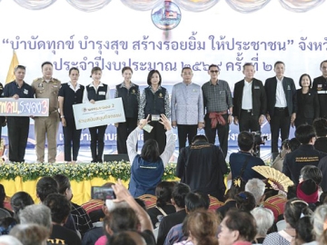 บริการประชาชน : ไตรภพ วงศ์ไตรรัตน์ ผวจ.ระยอง เปิดโครงการ “จังหวัดเคลื่อนที่ : บำบัดทุกข์ บำรุงสุข สร้างรอยยิ้ม
ให้ประชาชน จังหวัดระยอง ครั้งที่ 2/2569” โดยมี ชุติมา เหรียญเพ็ชรสุข นำสมาชิกชมรมชาวธรรมศาสตร์
จังหวัดระยอง ร่วมกิจกรรมและสนับสนุนถุงยังชีพร่วมกับสมาชิกหลักสูตรพัฒนาสัมพันธ์เครือข่าย
ความมั่นคงระดับผู้บริหารจังหวัดระยอง (พคบ.ระยอง) ที่ สนง.เทศบาลตำบลชำฆ้อ อ.เขาชะเมา จ.ระยอง