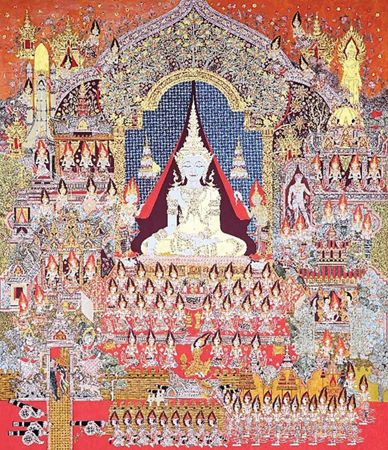 จิตรกรรมไทยแบบประเพณี รางวัล
ที่ 2 สุริวัฒน์ แดงประดับ