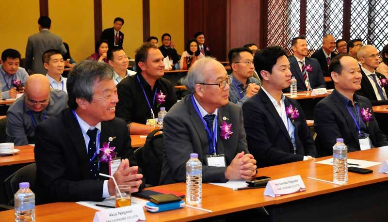 บรรยากาศภายในงานสัมมนาและจัดกิจกรรมประจำปี มีผู้แทนครัวการบินจากสถานีต่างประเทศของการบินไทย กว่า 20 สถานี จากทั่วทุกมุมโลกเข้าร่วมงาน