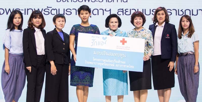 สมาคมรักแม่ มอบเงินสมทบทุนจัดซื้อเครื่อง Thermomixer สกัด DNA เซลล์มะเร็งแก่ศูนย์สิริกิติ์บรมราชินีนาถ รพ.จุฬาฯ เพื่อช่วยเหลือโครงการศูนย์มะเร็งเต้านม สภากาชาดไทย