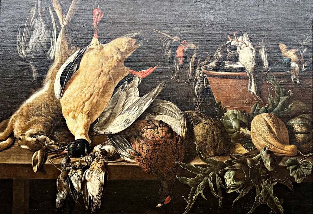 Still Life with Games and Vegetables โดย Adriaen van Utrecht