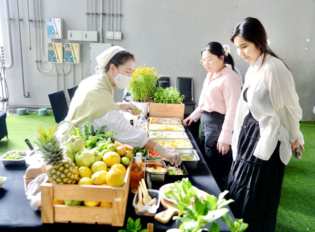 กิจกรรมส่งเสริมสุขภาพดี ภายในงานแถลงข่าว

