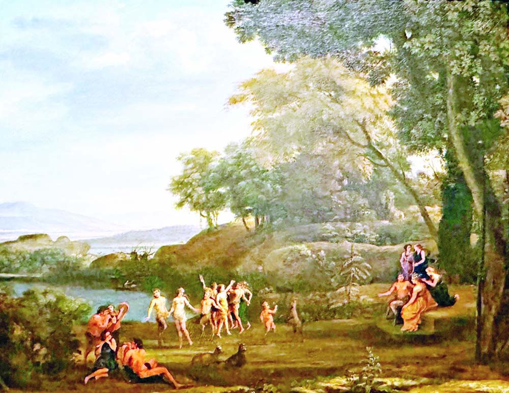 Landscape with Dancing Satyrs and Nymphs by Claude Lorrain

