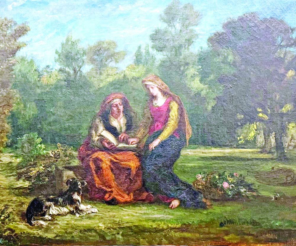 The Education of the Virgin by Eugene Delacroix