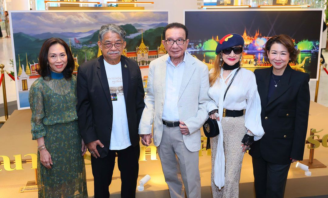 สุธาวดี ศิริธนชัย, ศ.เกียรติคุณปรีชา เถาทอง, ชัยโรจน์ มหาดำรงค์กุล, กลอเรีย มหาดำรงค์กุล และ อรธิรา ภาคสุวรรณ์