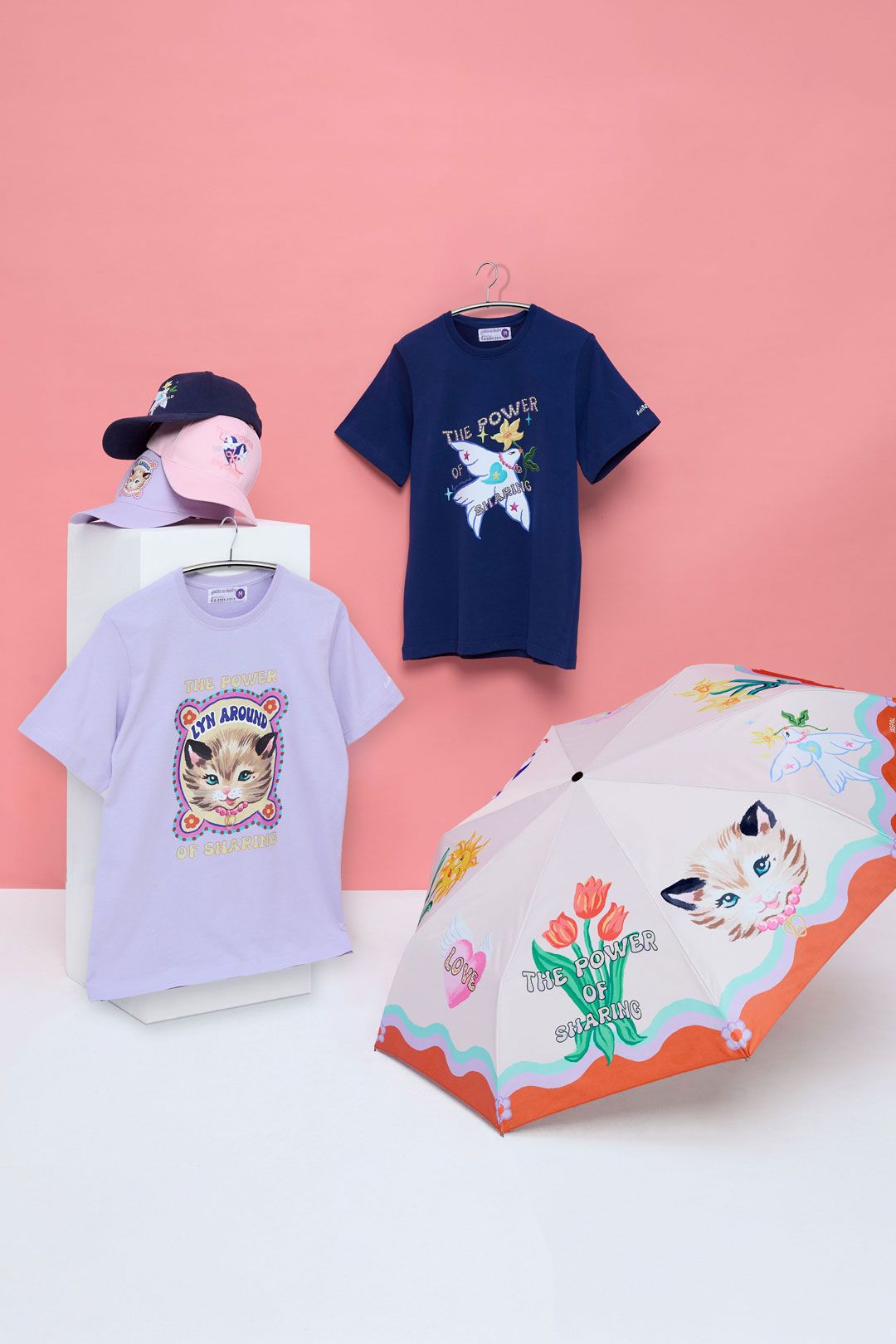 เสื้อยืด ร่มพับและหมวก lyn around คอลเลกชั่น The Power of Sharing พลังแห่งการให้