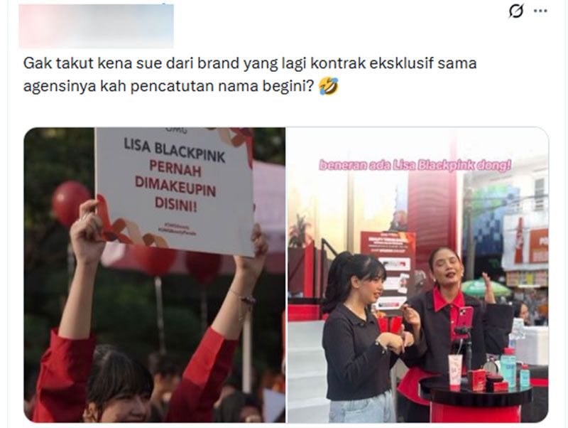 คุณไม่กลัวจะถูกฟ้องร้องจากแบรนด์ต่างๆ ที่ทำสัญญากับเอเจนซี่ของคุณเพราะการอ้างชื่อแบรนด์แบบนี้เหรอ?