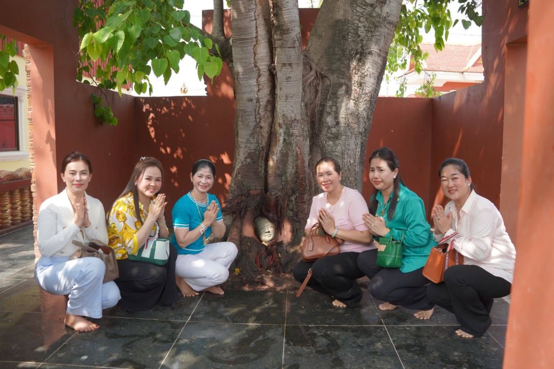 ภาพจากกัมพูชา : วัดในเขมรทำเศียรพระในรากไม้ เลียนแบบอยุธยาเป๊ะ