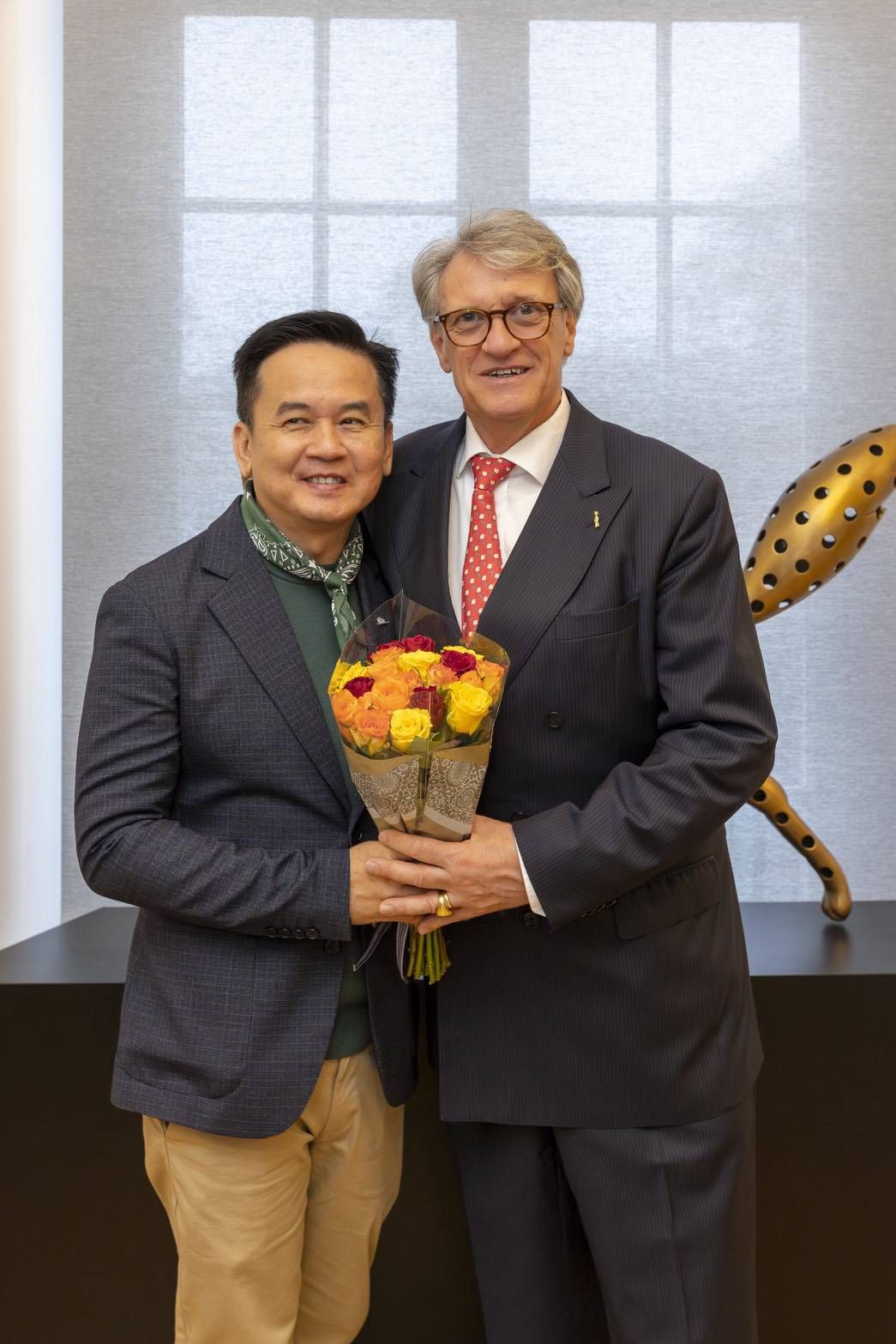 คุณสุพจน์ โล่ห์คุณสมบัติ กับ ฌอง-มาร์ก พร็อพสต์