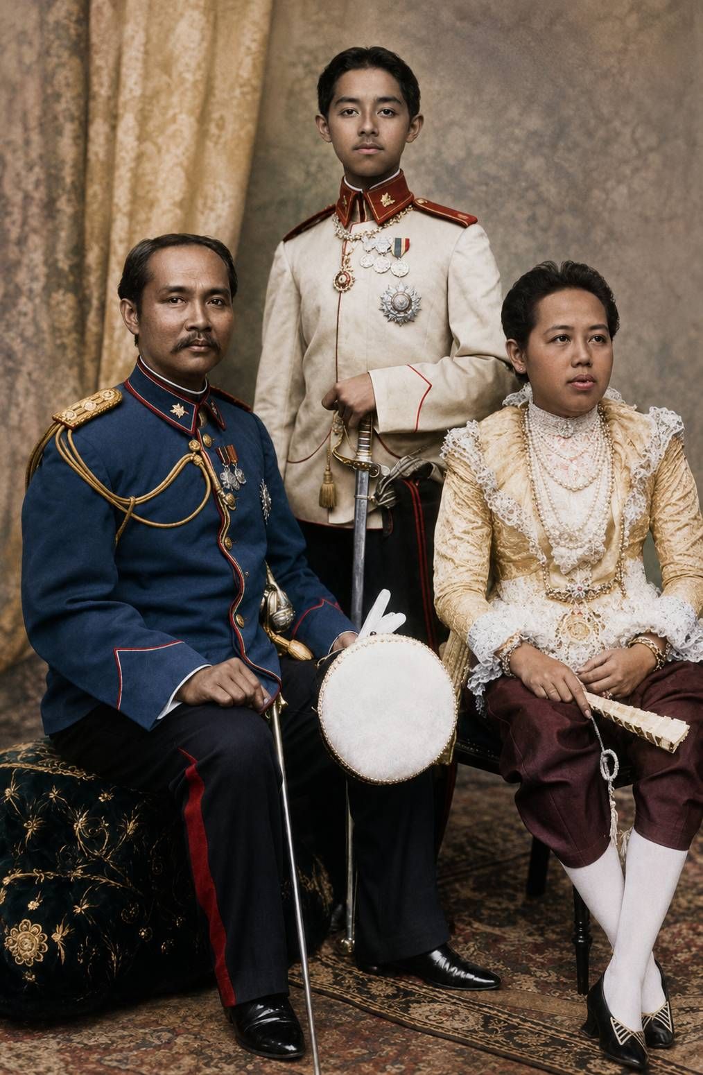 รัชกาลที่ 5 เจ้าฟ้าจักรพงษ์ฯ และสมเด็จฯพระพันปีหลวง