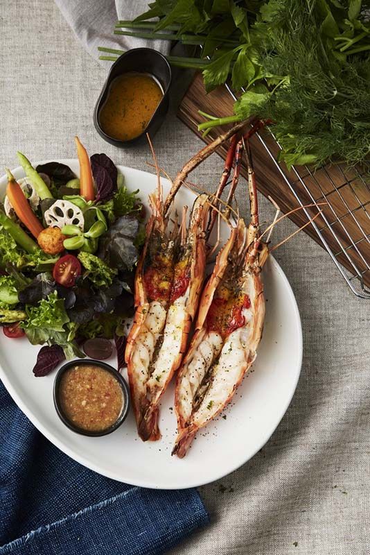 FARM GRILL กุ้งแม่น้ำอินทรีย์ย่างเตาถ่าน