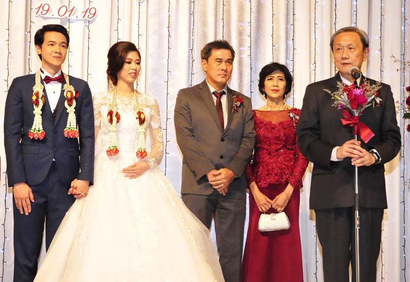 ศ.ดร.นพ.ประสิทธิ์ วัฒนาภา ประธานในพิธีกล่าวอวยพร